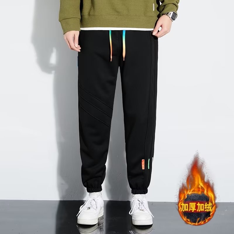 Pantalones de calzado para hombres 2023 nuevos pantalones deportivos de pies para hombres pantalones largos casuales sueltos para hombres pantalones de primavera y otoño y invierno a prueba de frío