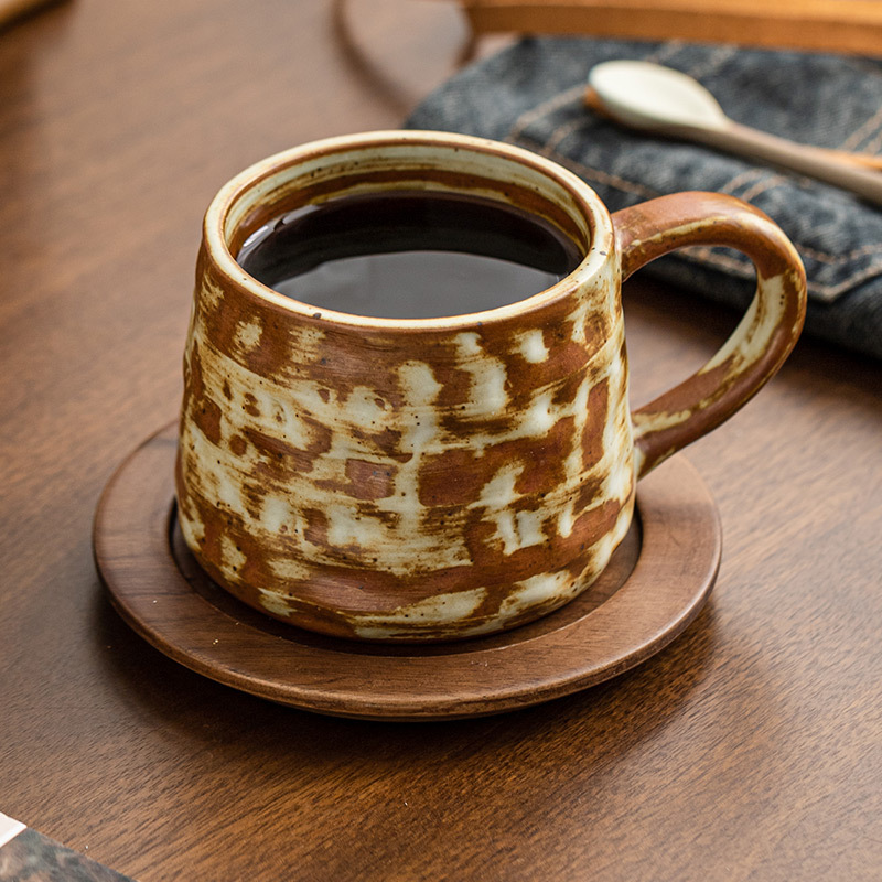 Vintage Coffee Cup High-end Exquisite with Diet Household Milk Breakfast Cup Ceramic Cup Personal Water Cup