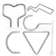 Factory wholesale stainless steel wire forming bending parts stainless steel stamping parts special-shaped iron wire bending processing