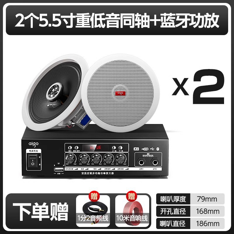 Sistema de Altavoces de Techo con Conexión Bluetooth para Música de Fondo
