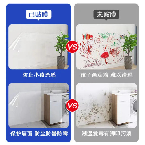 Wholesale latex paint wall decoration stickers electrostatic stickers children's room self-adhesive wall stickers transparent electrostatic wall protective film