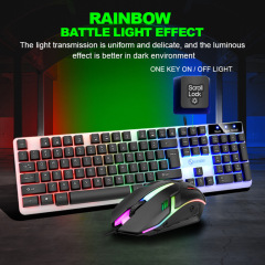 LIMEIDE力マグネシウムGTX350ゲーム発光キーボードマウスUSB機械手触り有線キーマウスセットクロスボーダー