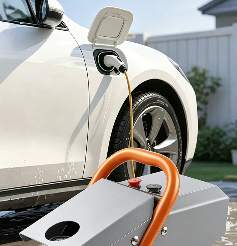 High-pressure car wash machine, suitable for home and commercial use, 220V, for cleaning farms and courtyards, with a powerful water gun and high-power water pump