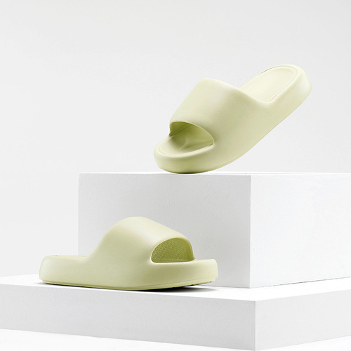 Shit-stepping slippers for women summer indoor home bathroom bath non-slip couples thick-soled eva slippers for men's home