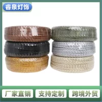 Woven lights, ceiling lamp, retro power cable, wholesale, handmade