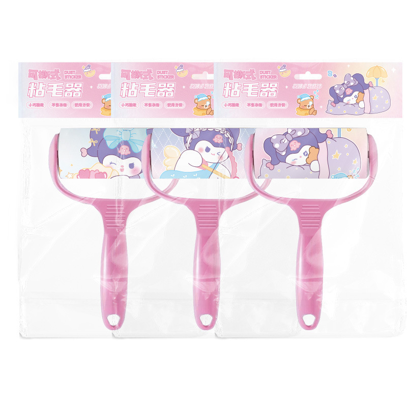 新品漫画柄粘着毛器セット替え替え付引き裂き式衣類ペット用毛掻きローラー粘着毛器|undefined