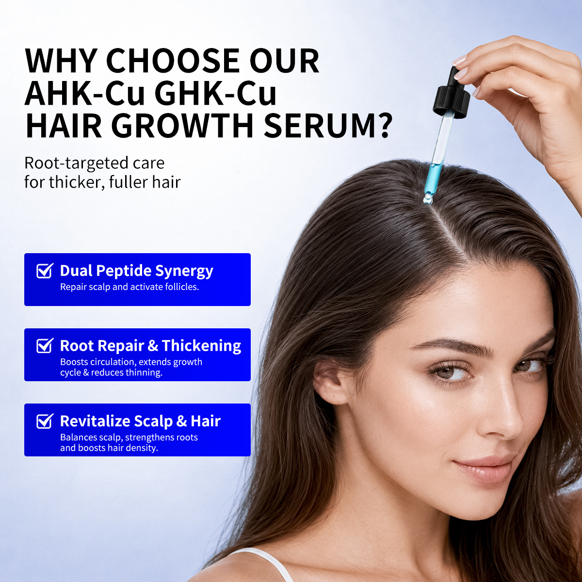 Grenzüberschreitende VC Originallösung feuchtigkeitsspendend und pflegend C-Vitamin Niacinamid Retinol PDRN Polypeptid Blaugrüner Kupfer Peptid Gesichtsessenz OEM