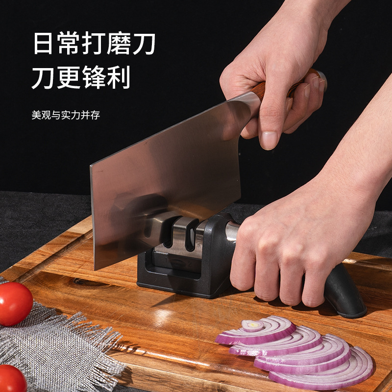 家庭用高速ナイフ研削器多機能ナイフ工具は二段包丁研削刀神器砥石卸売りを持っている|undefined