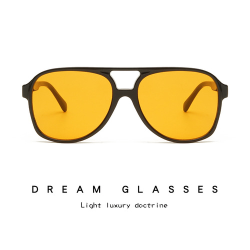 Internet celebrity trendy sunglasses for men and women, fashionable anti-UV Korean style retro fruit-colored sunglasses wholesale