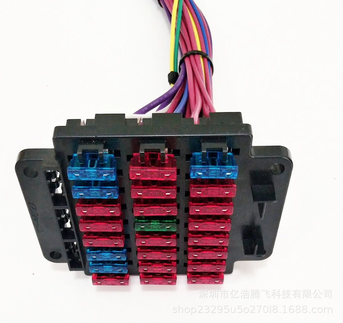 适用于卡特挖掘机320B保险盒维修专用312B/330B原装壳原装线色