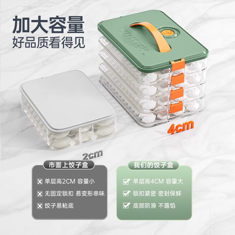 "Dimension" bolinillos y la caja de la cocina doméstica de grado alimenticio caja de almacenamiento refrigerador congelador congelador congelador