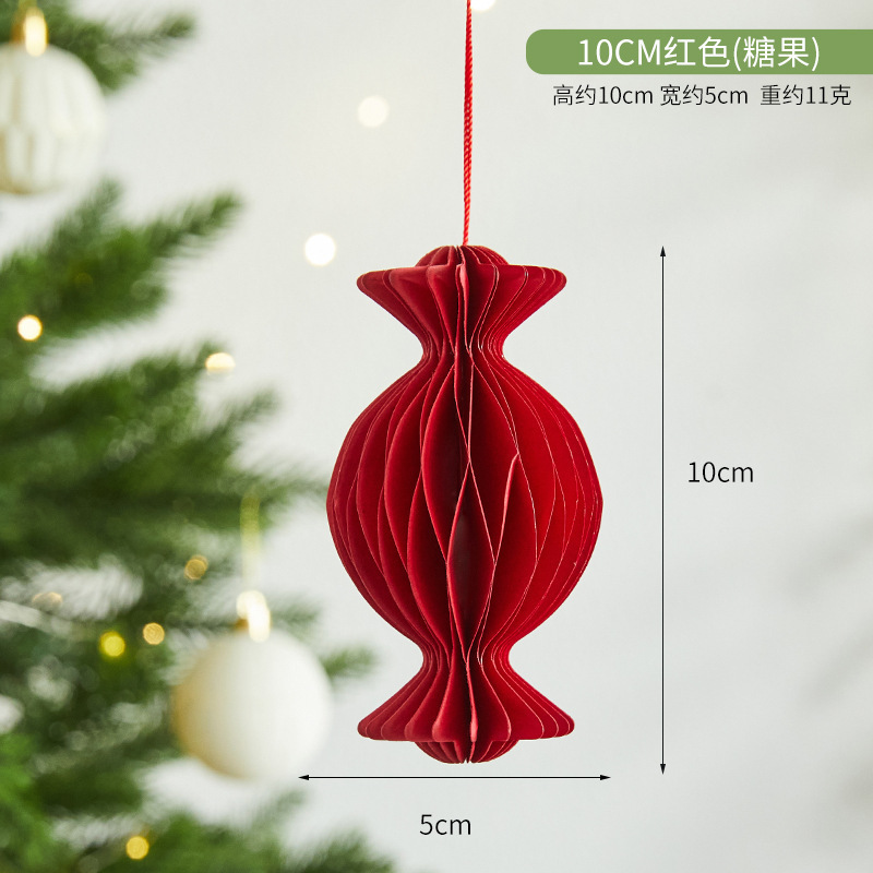 クリスマスデコレーション、クリスマスツリー、ハニカムボール、クリスマスの雰囲気、テーマパーティーの装飾用品|undefined