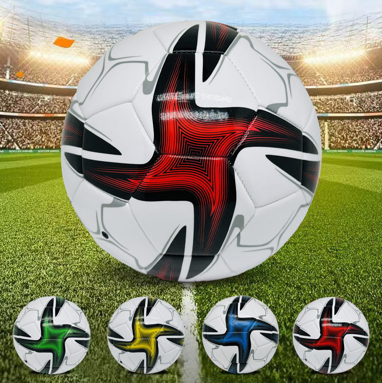 Explosion-proof, wear-resistant and kicking-resistant primary and secondary school training football adult No.5, No.4 machine sewing No.5 football wholesale