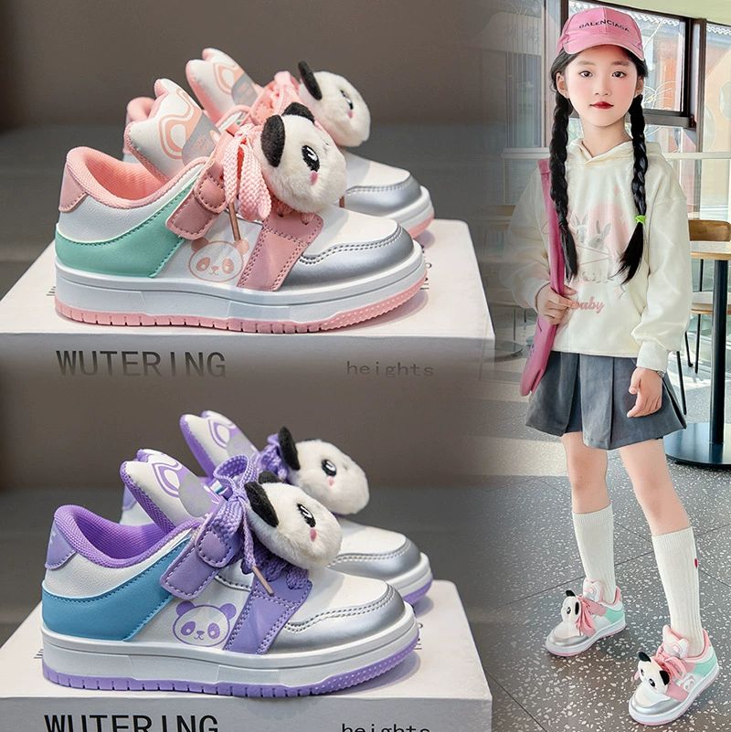 Детские кроссовки для девочек кроссовки весной новый стиль ins красный повседневная детская обувь дикая мягкая подошва для девочек кроссовки