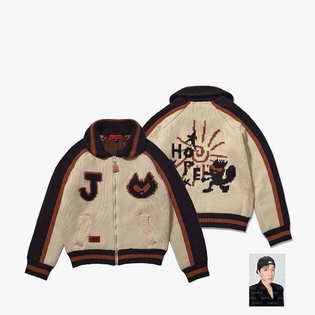 Bts Jungkook New Cardigan Sweater Jhope Support Outfit Cardigan Sweater Sweater