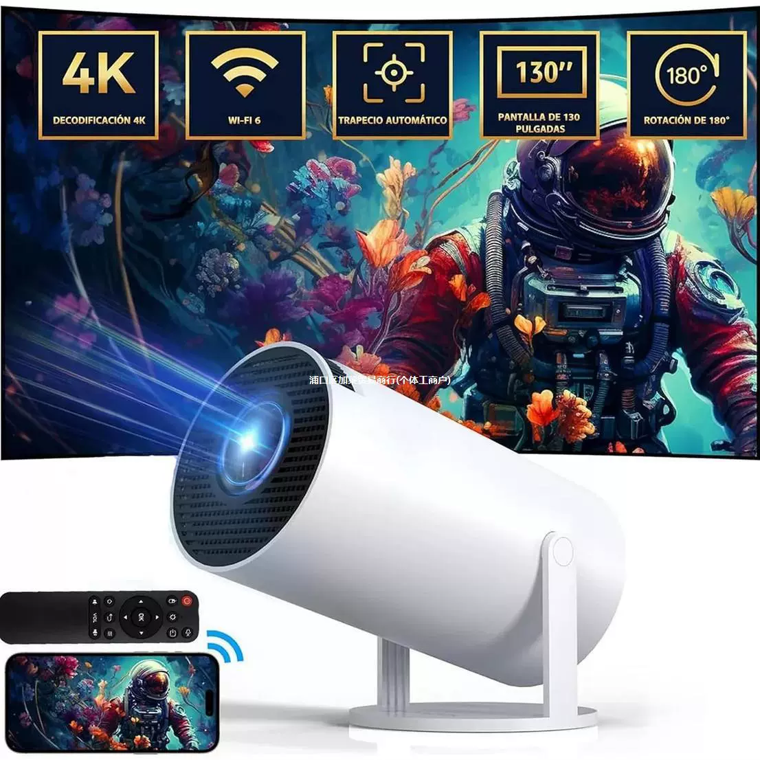 1080p проектор HY300Pro для дома и гостиной, настенный проекционный портативный мини 4K короткофокусный проектор