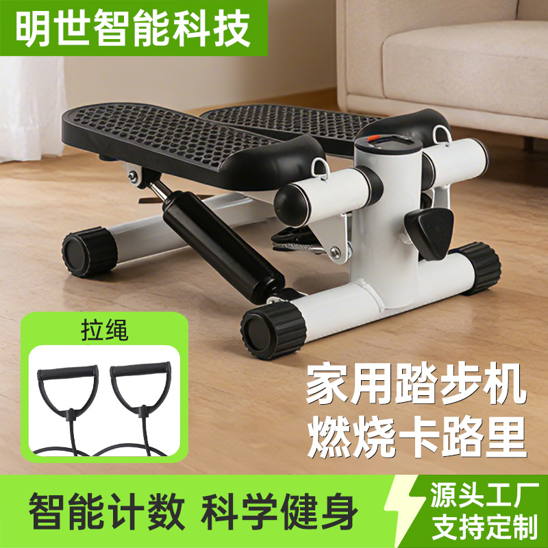 跨境批发家用小型静音踏步机减肥神器原地登山脚踏机运动健身器材