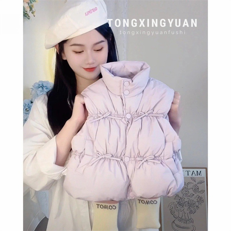 Chaleco de algodón para niñas ropa de otoño e invierno 2024 nuevo chaleco para niños chaleco abrigado acolchado para niñas invierno