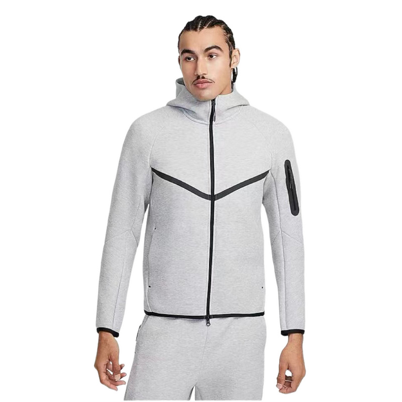 New Autumn and Winter Cardigan Hooded Sweatshirt Jacket for Men and Women, Loose Jacket, Casual Sports Suit, Fleece-Lined, Dropshipping Customization