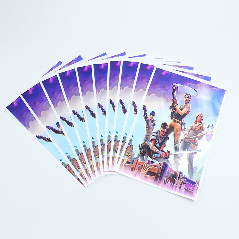 Amazon Venta caliente juego tema partido tire bandera plato de papel vajilla traje decoración del partido traje fortaleza noche