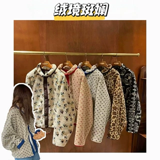 【绒境斑斓】韩风HEBON提花毛绒两穿外套百搭显瘦保暖外套女