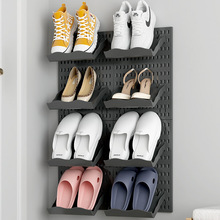 挂壁式简易鞋架门口窄小楼道节省空间出租屋多层实惠收纳置物架