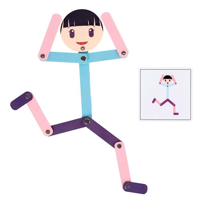 Deportes de educación temprana para niños, rompecabezas de villanos, ejercicio de iluminación, coordinación mano-ojo, concentración, creación de imaginación, juguetes educativos