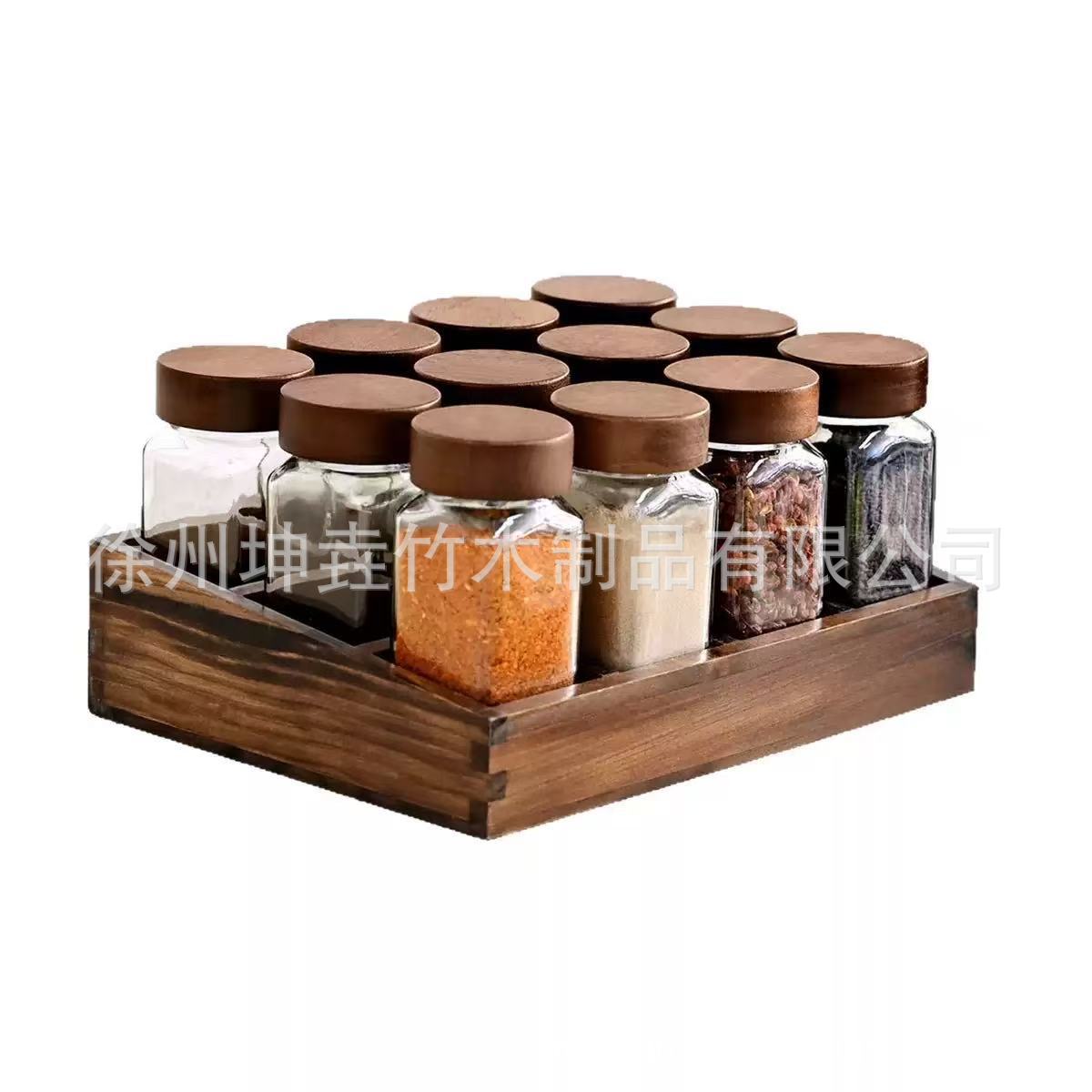 Botella de condimentos transfronteriza de 40oz, conjunto de combinación de cilindro de condimentos sellado, cocina a prueba de humedad, tanque de condimentos transparente para el hogar