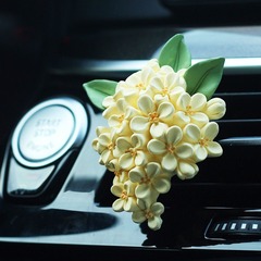 桂花車載香薫自動車エアコン吹出口車用香水装飾品拡香石花車内アクセサリー