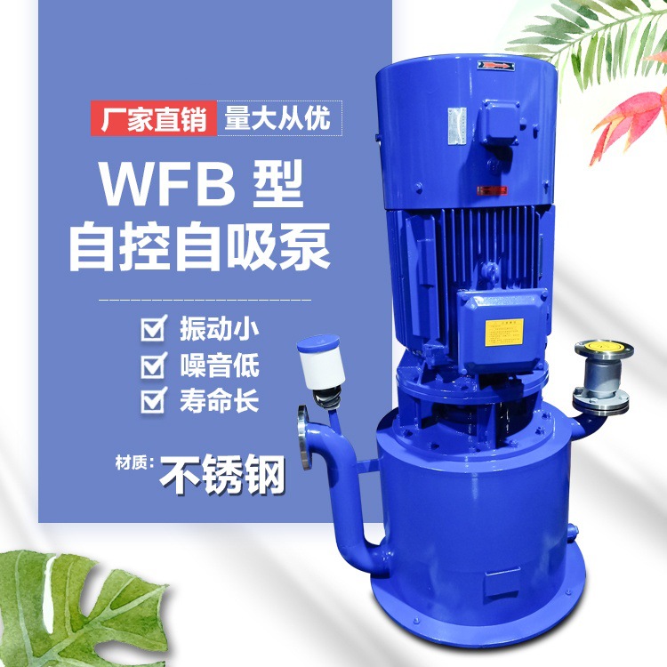 300WFB-BD2无泄漏污水泵 WFB自吸泵 不锈钢耐腐蚀排污泵 副叶轮