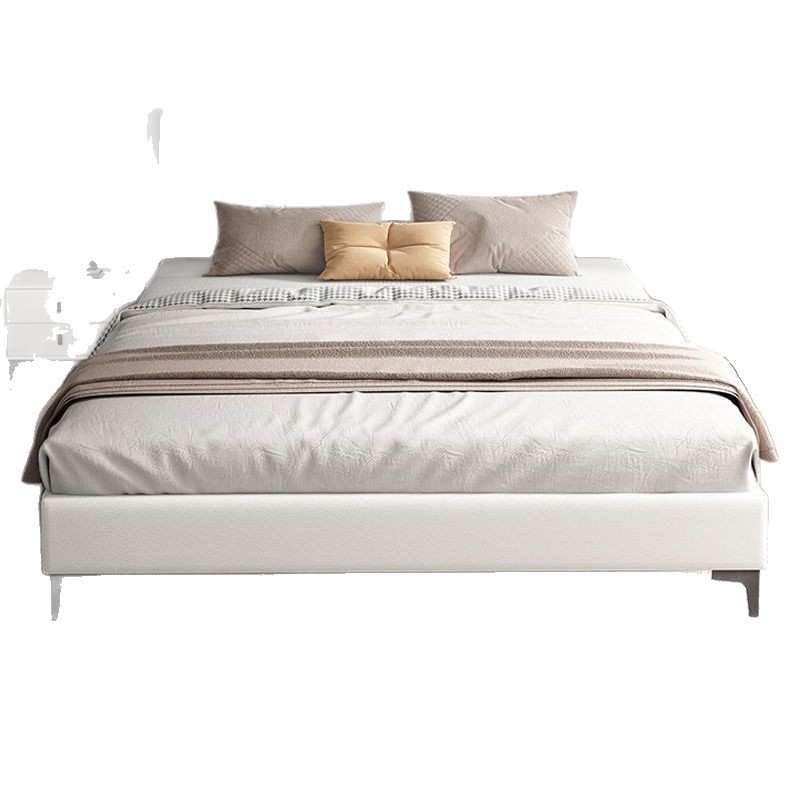 Cama de madera maciza tecnología de tela de 1.8m dormitorio principal cama doble económica cama de alquiler de paquete blando cama de 1.5m grosor