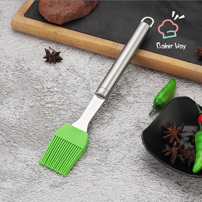 可拆卸矽膠油掃 油刷軟毛掃刷耐高溫醬料刷油刷烘焙燒烤配件工具