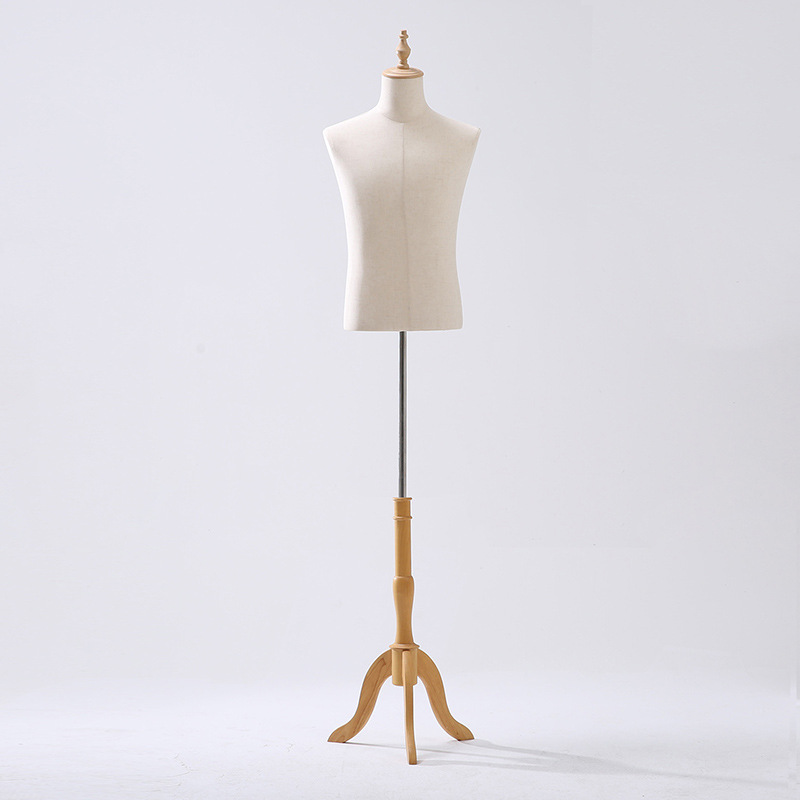 Tienda de ropa modelo masculino de madera sólida modelo adulto accesorios tienda de ropa estante de exhibición de plataforma de sopa estante de modelo