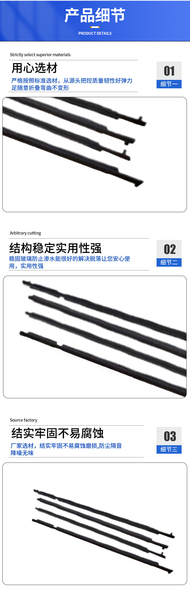 Cross-Border Applicable Toyota Rav4 2006-2012 Car Door Window Seal Strip Water-Blocking Glass Outer Pressure Strip