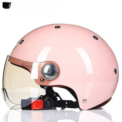 Motosiklet dəbilqələri: for All Seasons, Half Helmet for - s-pink-b103