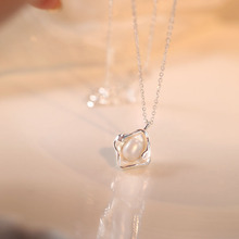 S925纯银珍珠项链女轻奢气质锁骨链精致小众设计高级感送女友礼物