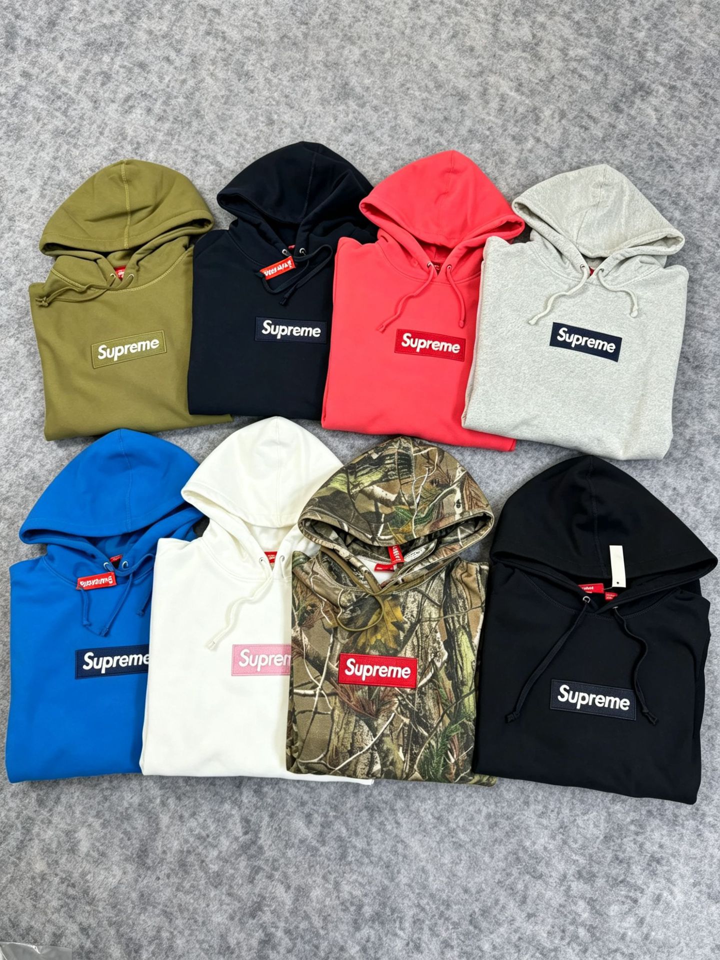 In-Stock Hooded Sweatshirt Supreme 25Fw Box Logo Embroidered Bogo Classic Style