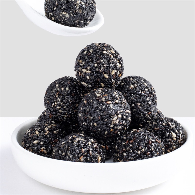 Sesame Seed Balls, Bulk Weighed 9g Packaging, Nourishing Pills, Healthy Snacks, Wholesale, Fasting Pills, Black Sesame Balls