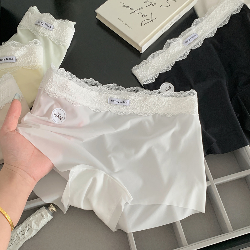 Zero-Feel Mask Safety Pants, Invisible Foundation Liquid, Anti-Exposure Underwear, Two-In-One Antibacterial Pure Cotton Crotch Leggings for Summer