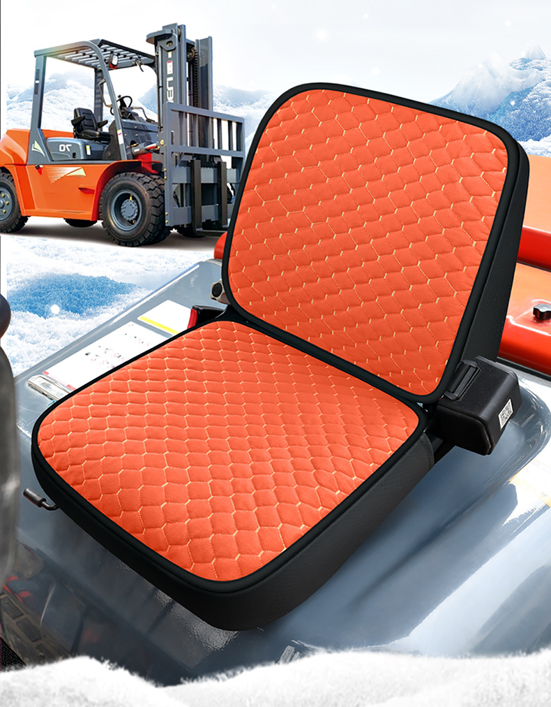 New excavator forklift winter seat cover forklift engineering vehicle agricultural vehicle general warm short plush seat cover cross-border