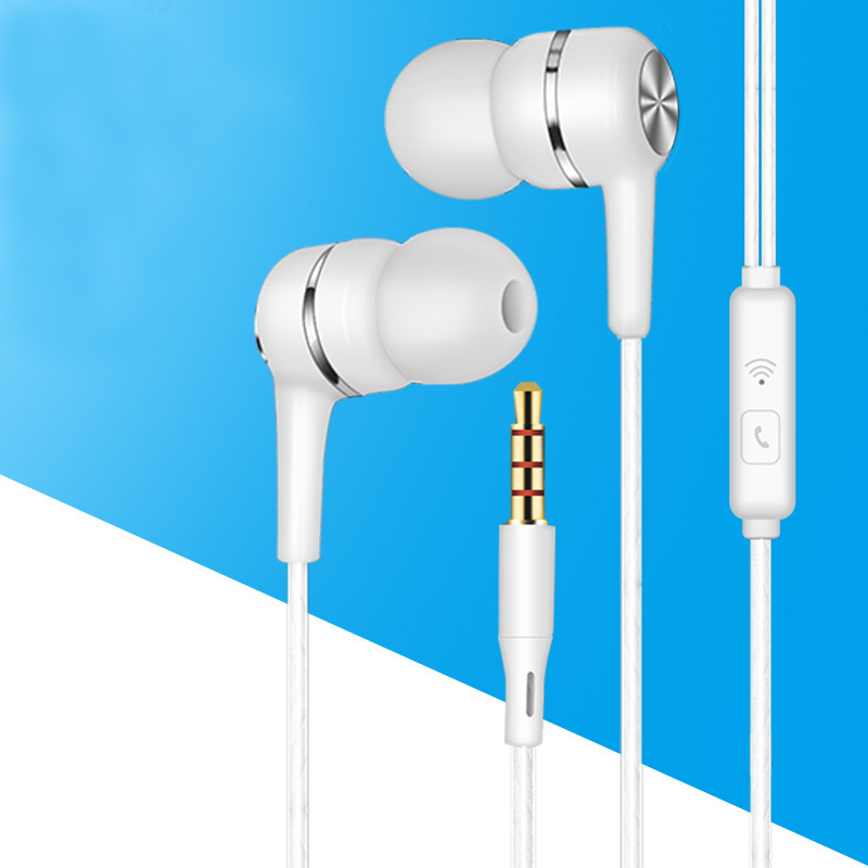2019新款簡約通用入耳式耳機直插型電腦手機帶麥耳機線控耳機批發