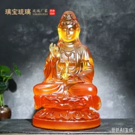 琉璃工艺品;水晶工艺品;镇宅摆件