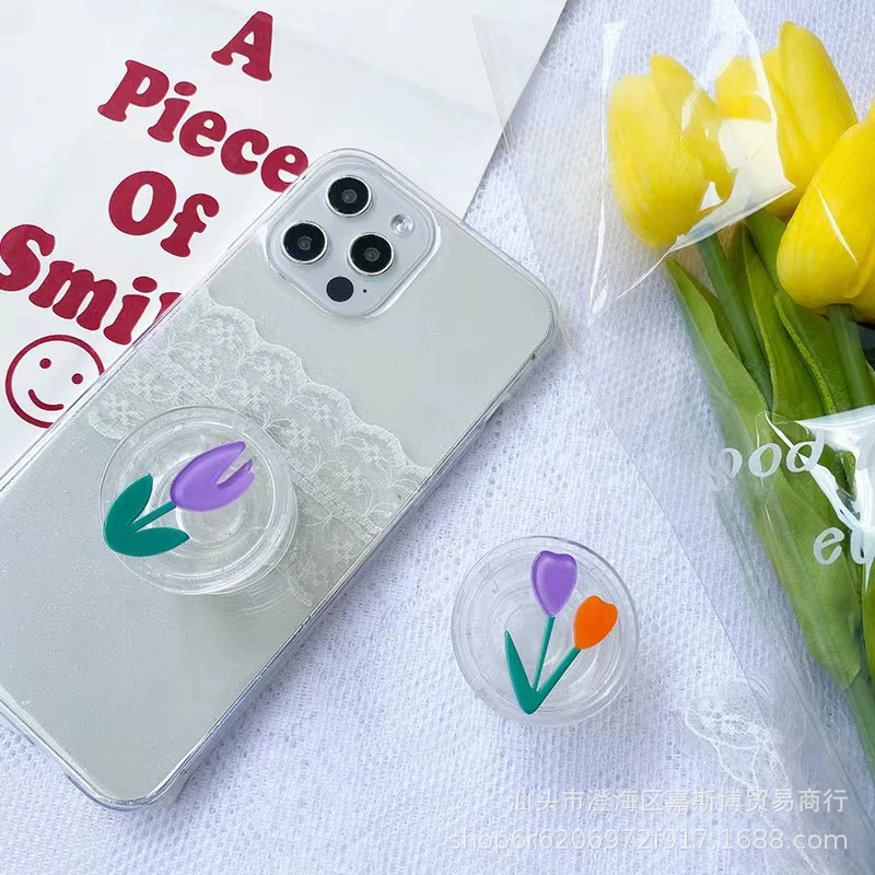 Adjustable Phone Air‑Bag Holder, Acrylic PC+TPU, Compact 40×23×7 mm, 6 g