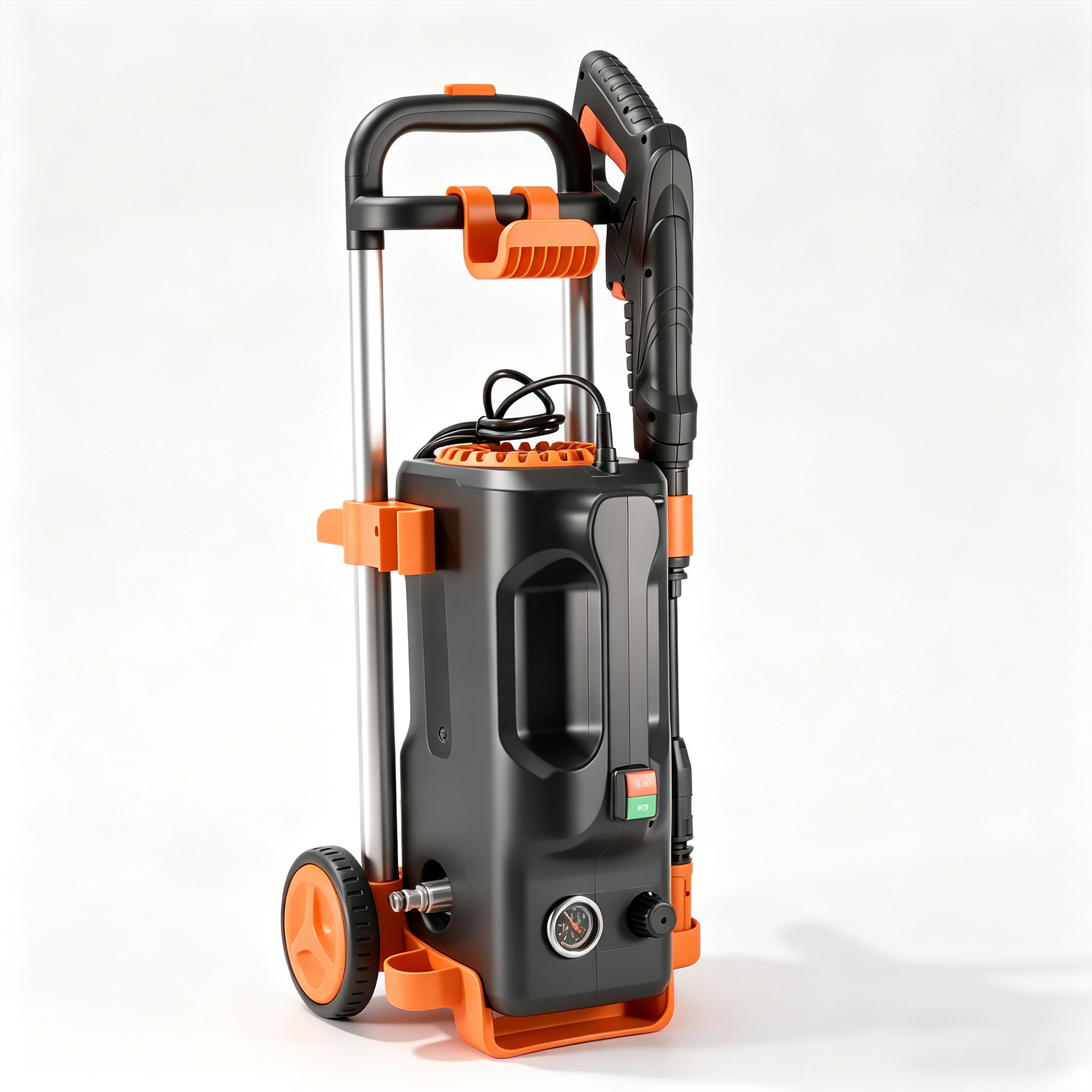 Rongba Vertical High-Pressure Car Washing Machine for Home Use 220V Large Pump Portable Water Gun Cleaning Machine High-Power Car Washing Tool