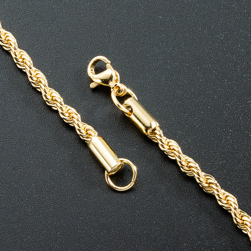 wholesale 26 pendentif lettre anglaise collier zircon plaqu or cuivre Nihaojewelrypicture18