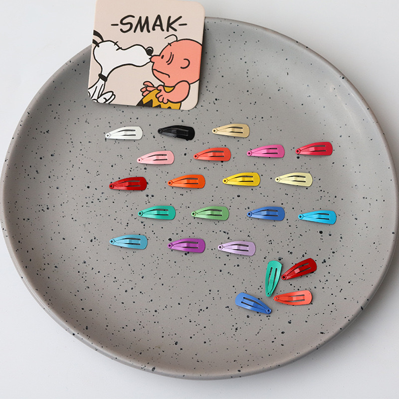 2cm pet hairpin color paint mini water drop bb clip pet broken hair clip small cloth BJD doll hairpin