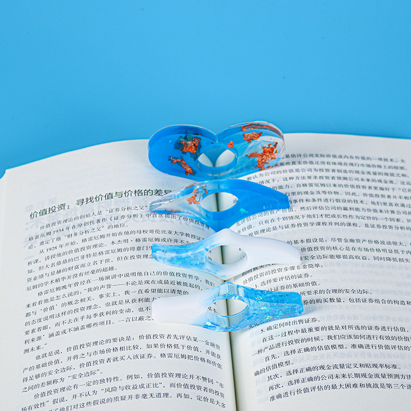 百佳興diy滴膠模具閱讀輔助器硅膠模具樹脂書籤書環亞馬遜熱推