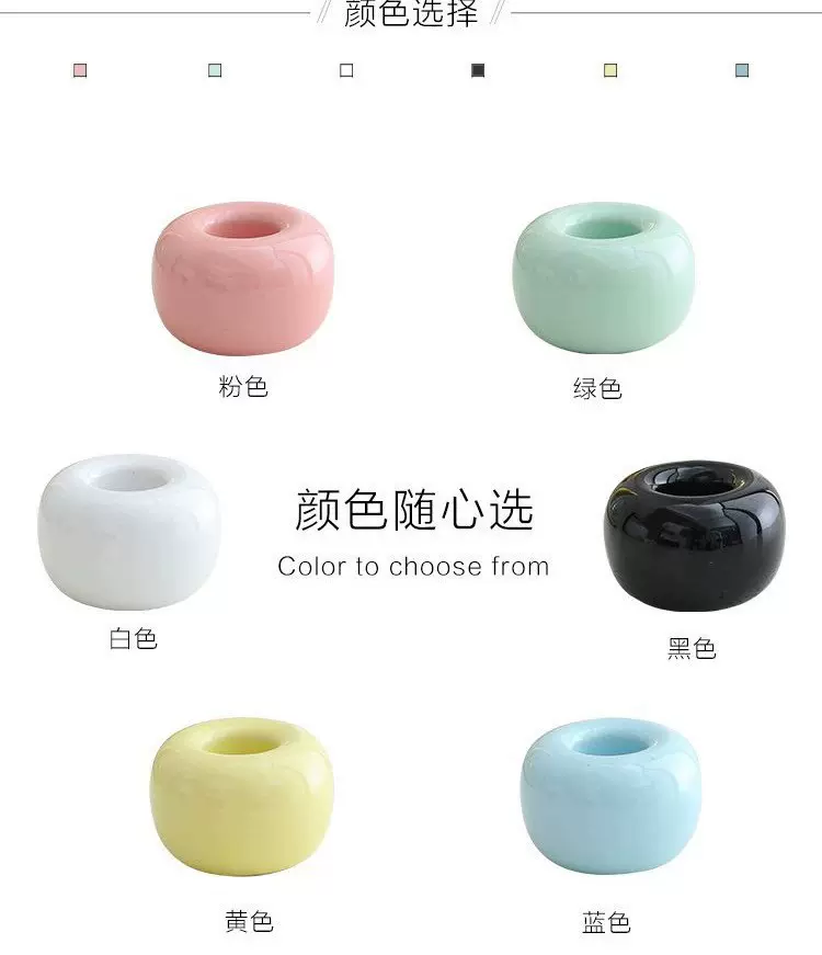 马卡龙色创意陶瓷牙刷架座厂家直销定制批发时尚简约情侣牙刷底座