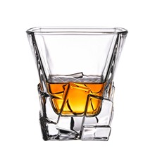 亚马逊水晶质感玻璃威士忌酒杯家用鸡尾酒洋酒杯