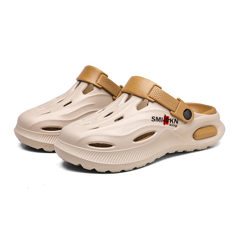 Zapatos con agujeros mujer verano hogar exterior ropa de suela gruesa pareja hombre suela gruesa hogar zapatos de playa interior